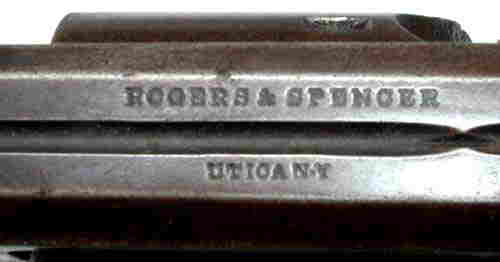 "ROGERS & SPENCER / UTICA N.Y" STAMPING -TOP OF FRAME