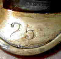 1841 Naval Cutlass Guard Marking