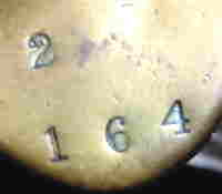 1860 Naval Cutlass Guard Marking