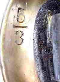 1860 Naval Cutlass Guard Marking