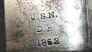 1860 Naval Cutlass Blade Marking