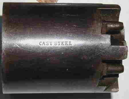 "CAST STEEL" STAMPING ON CYLINDER