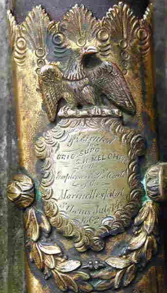 Inscription On Obverse of Middle Scabbard Band