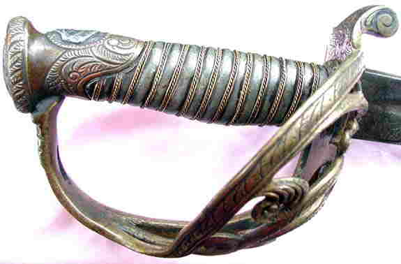 OBVERSE VIEW OF HILT